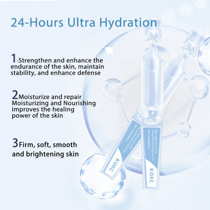 GlowCure™ Premium 5% Hyaluronic Acid Vials 30PC